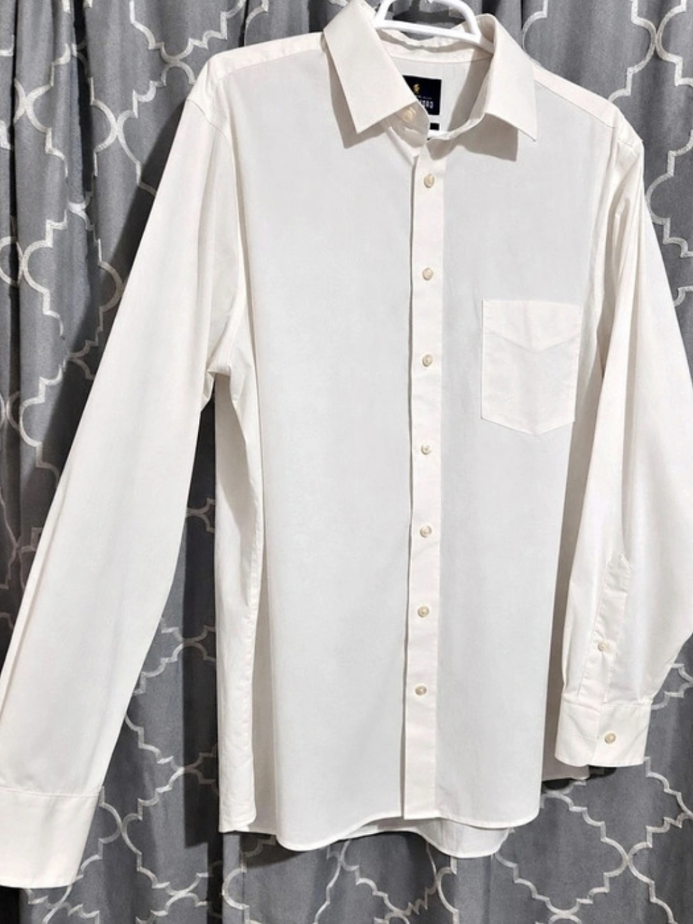 Stafford Smart Tech Regular Fit Dress Shirt Men's Dress Shirt White 16.5 34/35